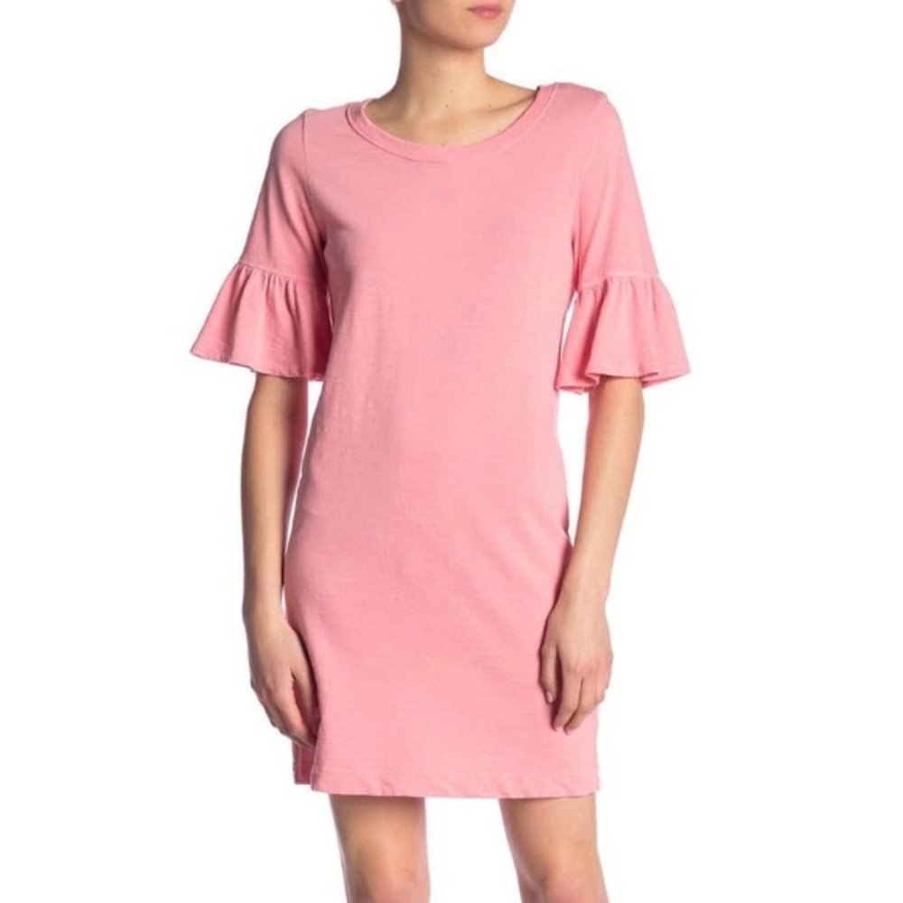 NWT Splendid Slub Knit Ruffle Sleeve Dress